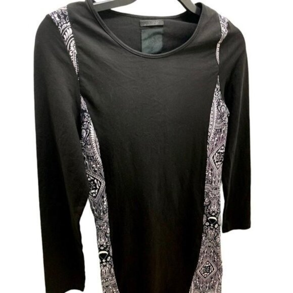 BLVCK SCVLE Black Scale NEW Paisley LS Dress, S - Picture 2 of 12